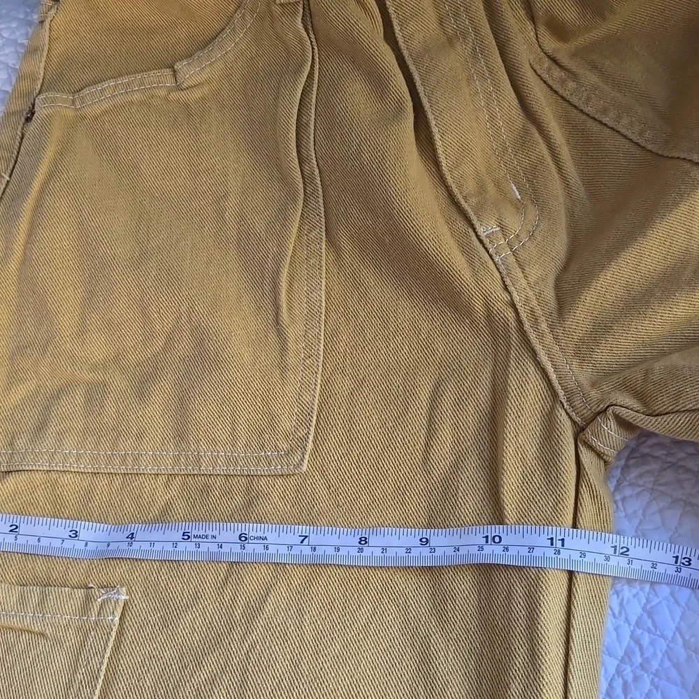 Lioness Mustard Yellow Baggy Miami Vice Cargo Jeans - Picture 12 of 12